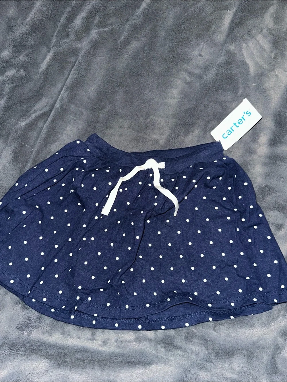 Carter's toddler girl Navy Polka Dot Skirt